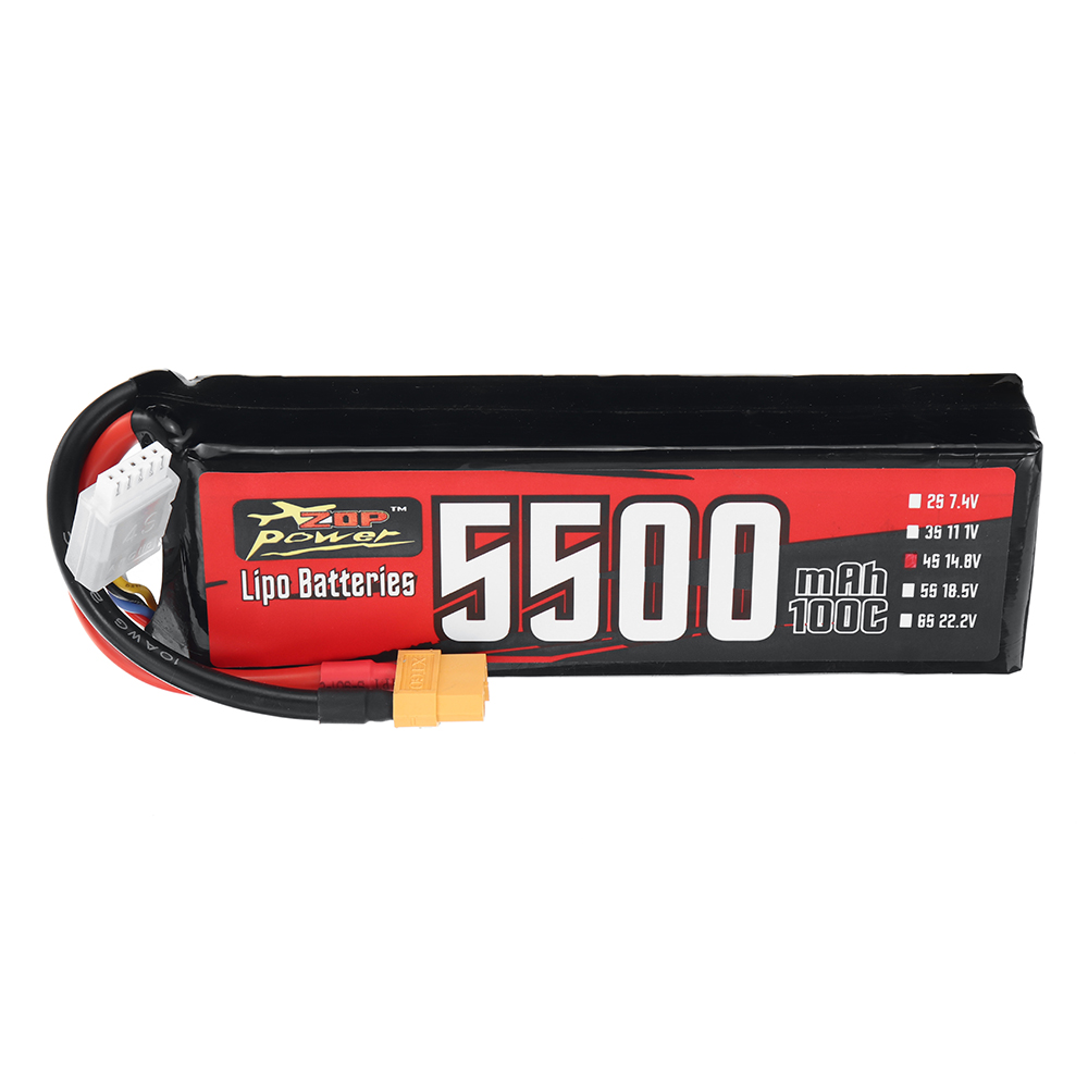 ZOPPower148V5500mAh100C4S814WhLiPoBatteryXT60PlugforRCFPVRacingDroneAirplaneHelicopterQuadcopter-2003819-2