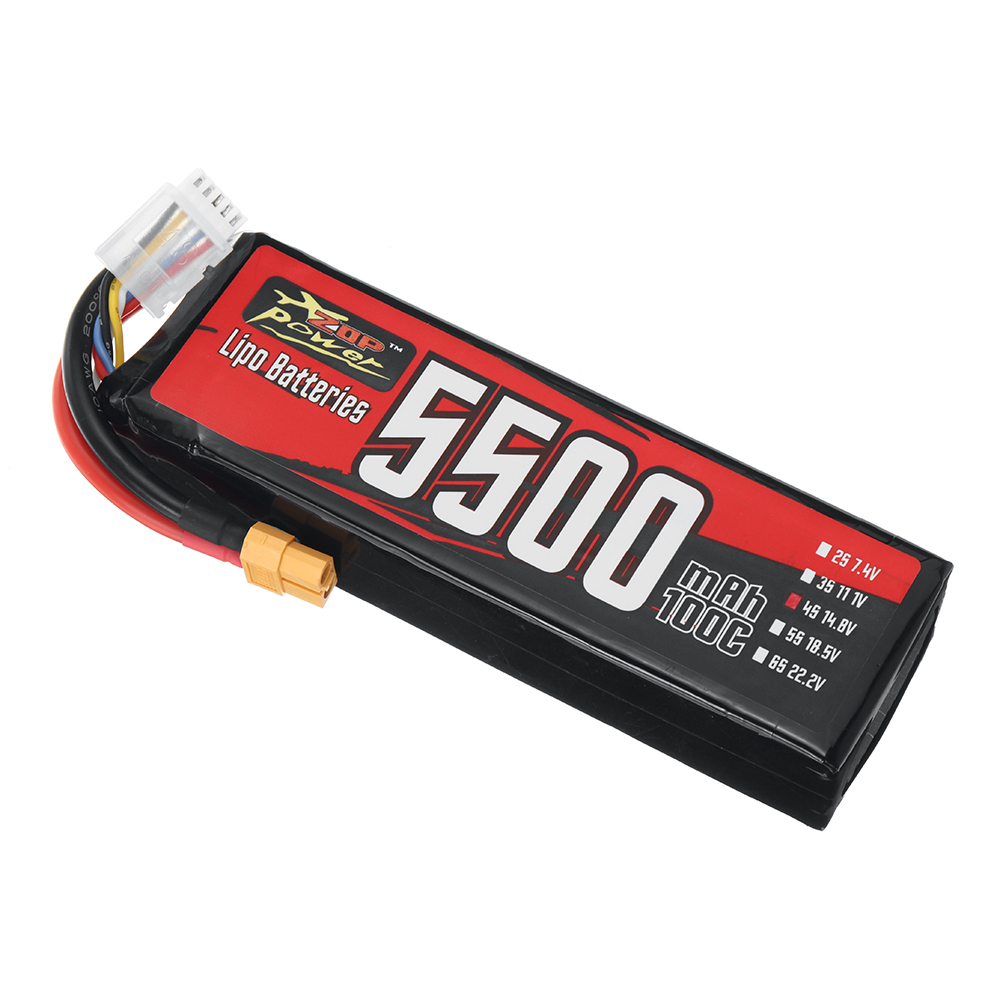 ZOPPower148V5500mAh100C4S814WhLiPoBatteryXT60PlugforRCFPVRacingDroneAirplaneHelicopterQuadcopter-2003819-3