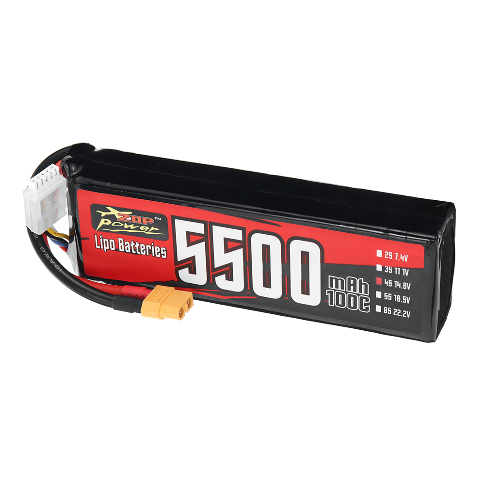 ZOPPower148V5500mAh100C4S814WhLiPoBatteryXT60PlugforRCFPVRacingDroneAirplaneHelicopterQuadcopter-2003819-6