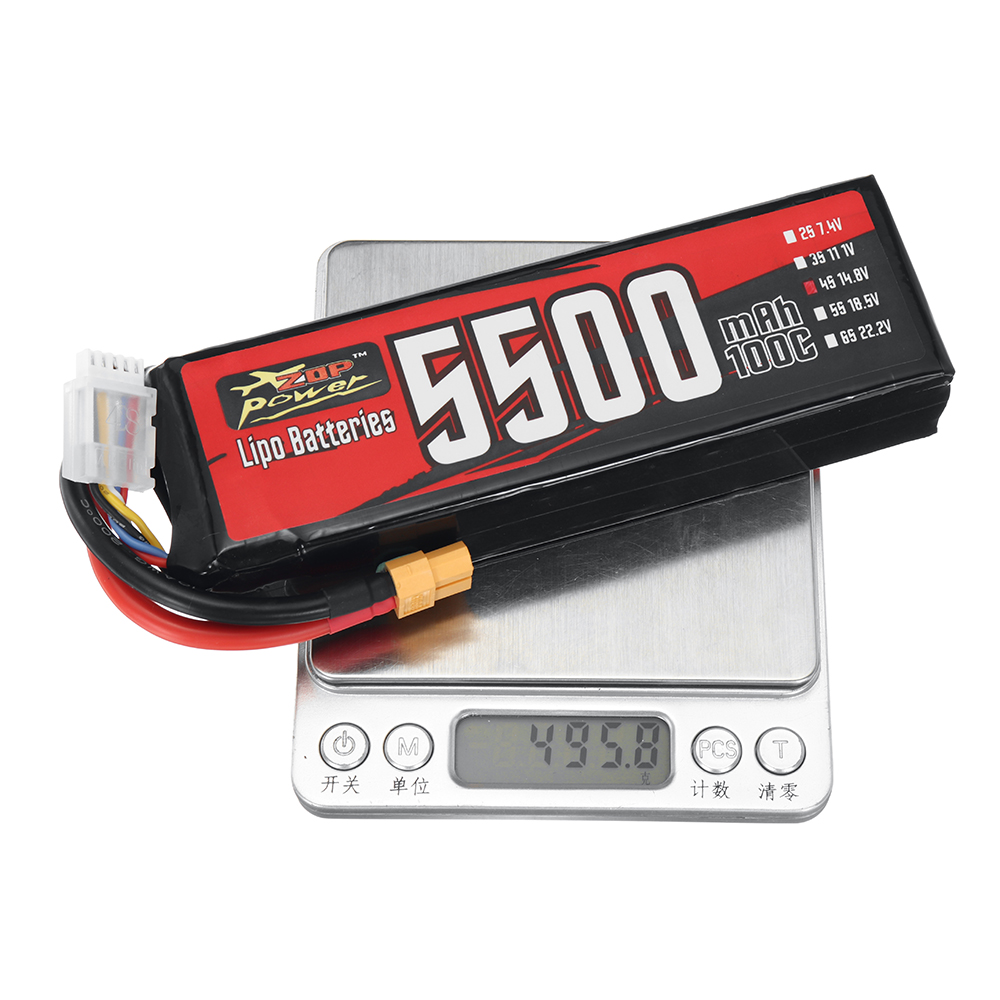 ZOPPower148V5500mAh100C4S814WhLiPoBatteryXT60PlugforRCFPVRacingDroneAirplaneHelicopterQuadcopter-2003819-9