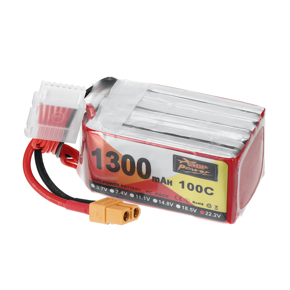 ZOPPower222V1300mAh100C6SLiPoBatteryXT60PlugforGeprcCinelog35V2DarwinfpvHulkRCFPVRacingDrone-1985493-2