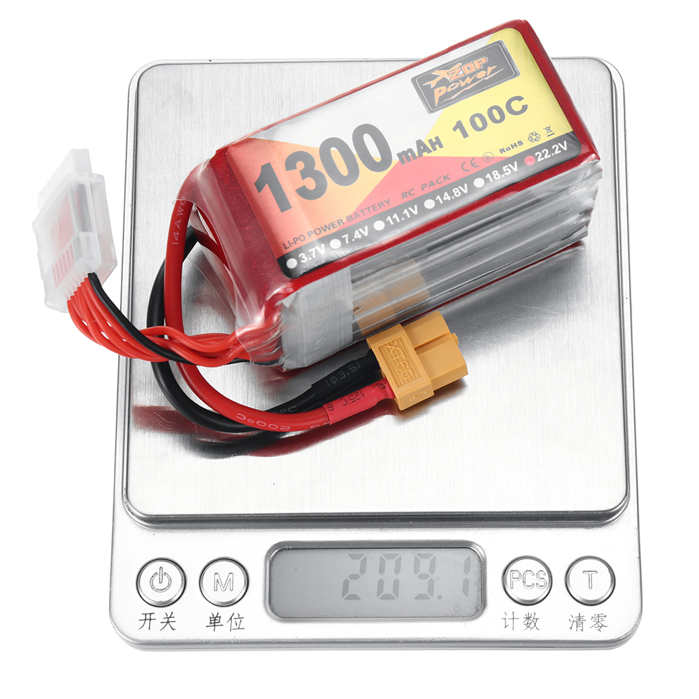 ZOPPower222V1300mAh100C6SLiPoBatteryXT60PlugforGeprcCinelog35V2DarwinfpvHulkRCFPVRacingDrone-1985493-10