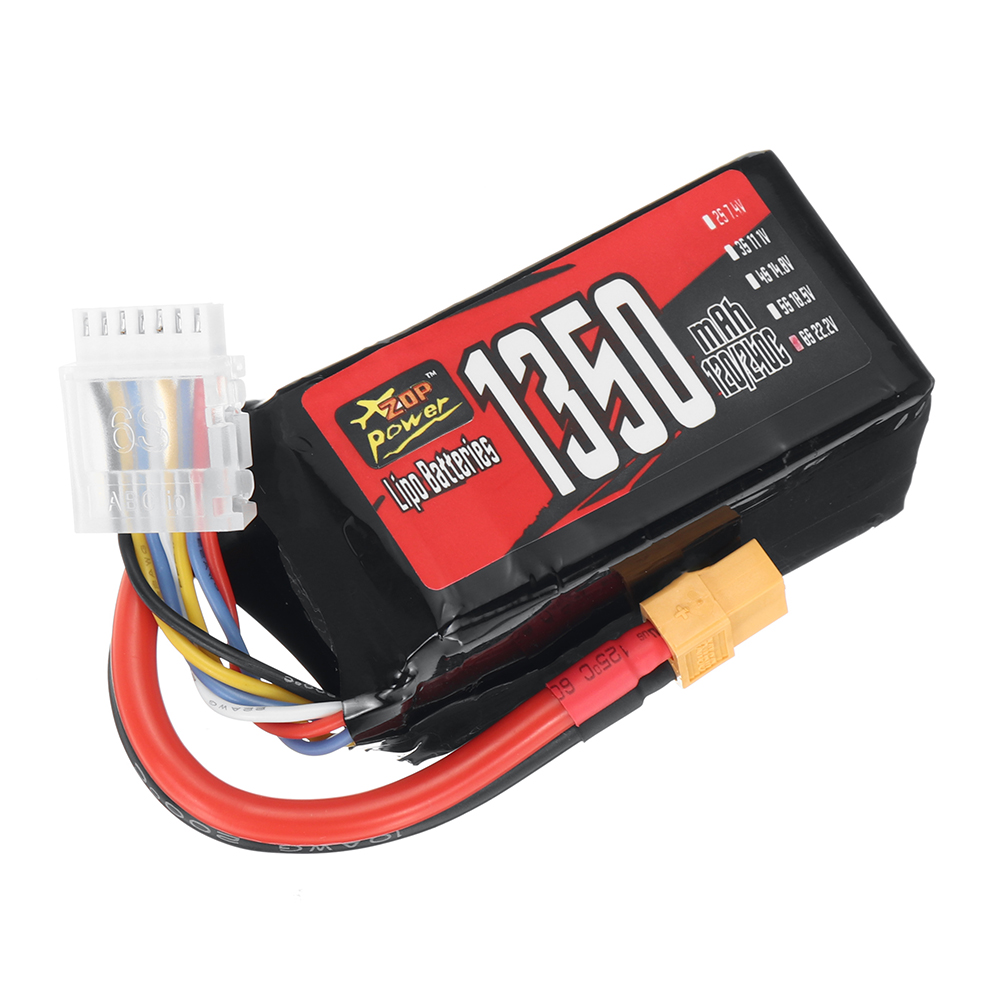 ZOPPower222V1350mAh120240C6S2997WhLiPoBatteryXT60PlugforSpeedyBeeMaster5V2RCFPVRacingDrone-2003820-3