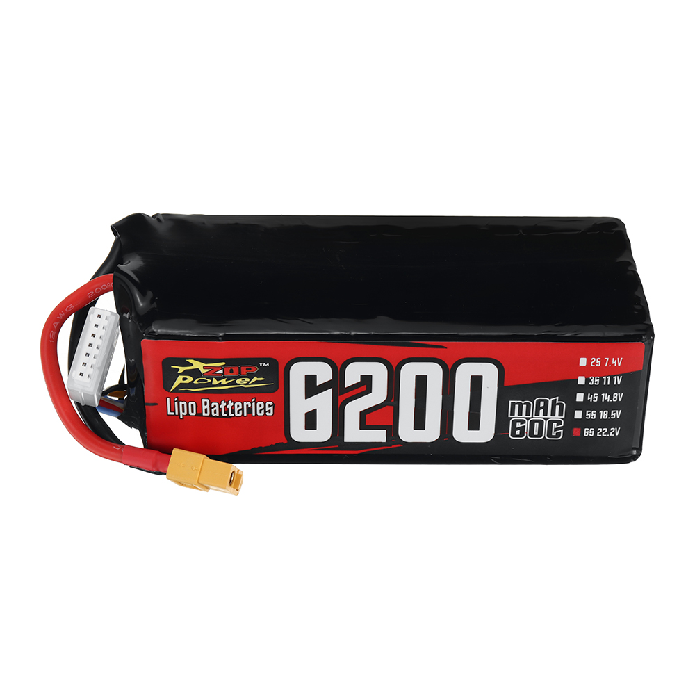 ZOPPower222V6200mAh60C6S13764WhLiPoBatteryXT60PlugforRCDrone-2004526-1