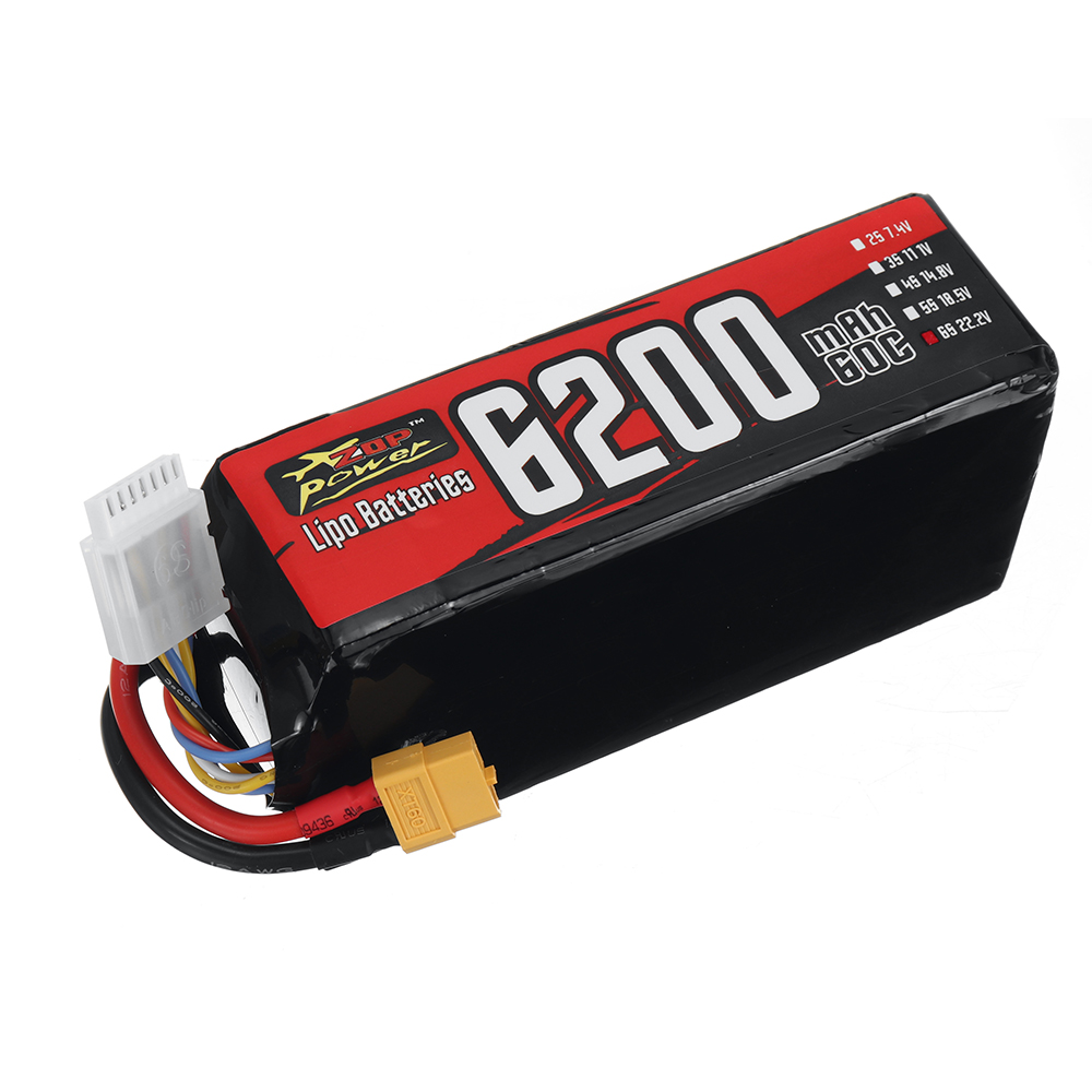 ZOPPower222V6200mAh60C6S13764WhLiPoBatteryXT60PlugforRCDrone-2004526-3