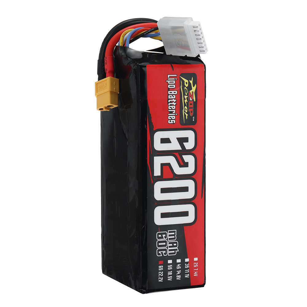 ZOPPower222V6200mAh60C6S13764WhLiPoBatteryXT60PlugforRCDrone-2004526-6