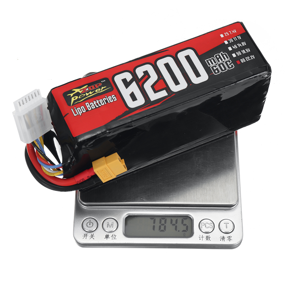 ZOPPower222V6200mAh60C6S13764WhLiPoBatteryXT60PlugforRCDrone-2004526-10
