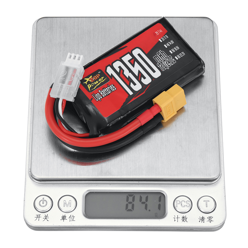 ZOPPower2S74V1350mAh120240C999WhLiPoBatteryXT60PlugforRCCar-2002604-9