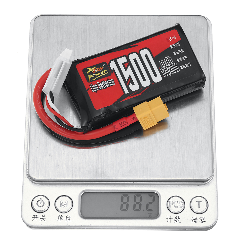 ZOPPower2S74V1500mAh120240C111WhLiPoBatteryXT60PlugforWltoys144001RCCar-2002602-10