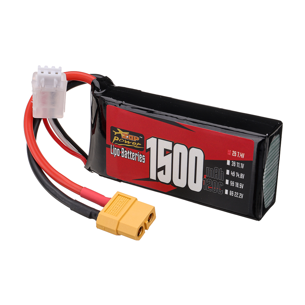 ZOPPower2S74V1500mAh120C111WhLiPoBatteryXT60PlugforRCDrone-1996474-2