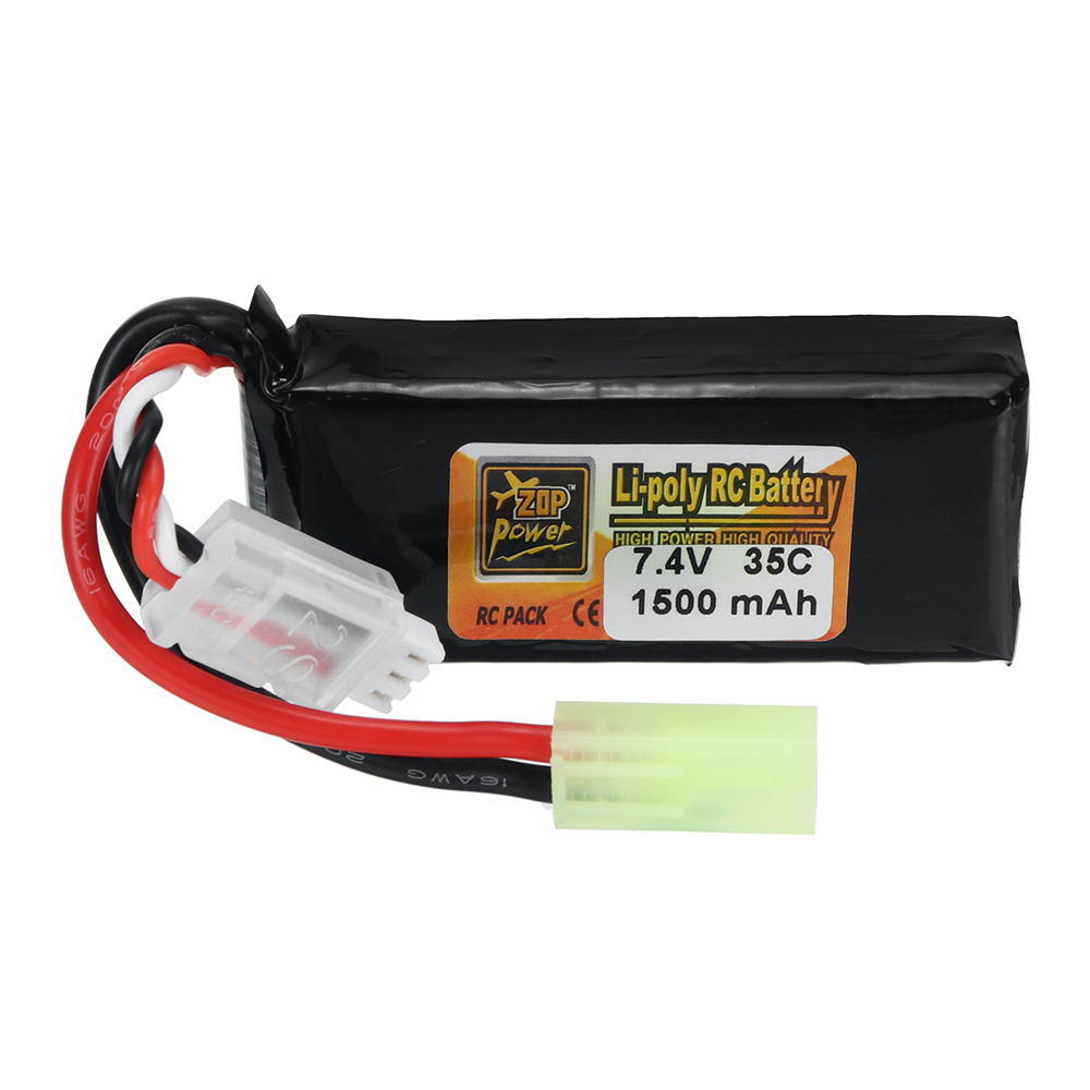 ZOPPower2S74V1500mAh35CLiPoBatteryTPlugforRCCarAirplaneHelicopterFPVRacingDrone-1990751-1
