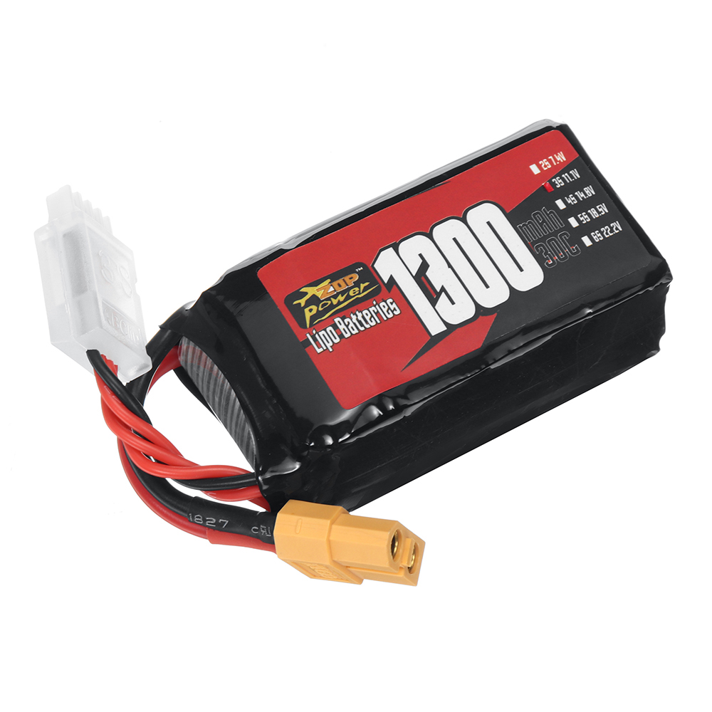 ZOPPower3S111V1300mAh30C1443WhLiPoBatteryXT60PlugforRCDroneFPVRacing-1998003-3