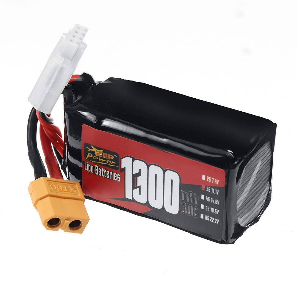 ZOPPower3S111V1300mAh30C1443WhLiPoBatteryXT60PlugforRCDroneFPVRacing-1998003-4