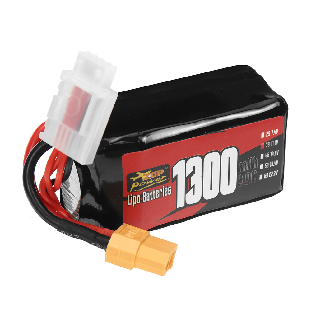 ZOPPower3S111V1300mAh30C1443WhLiPoBatteryXT60PlugforRCDroneFPVRacing-1998003-5