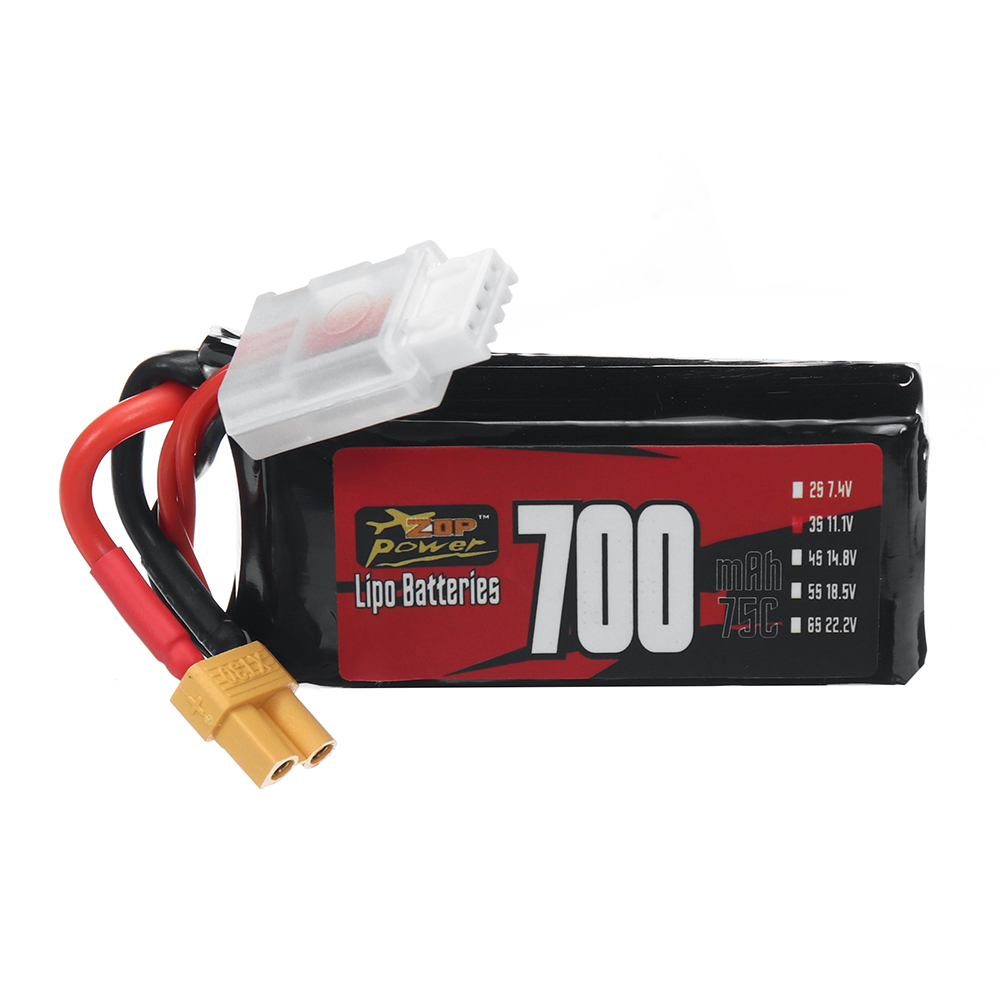 ZOPPower3S111V700mAh75C777WhLiPoBatteryXT30PlugforRCHelicopterAiplaneFPVRacingDrone-1997960-1
