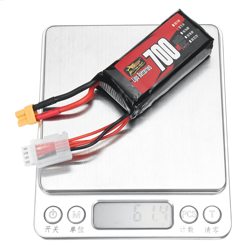 ZOPPower3S111V700mAh75C777WhLiPoBatteryXT30PlugforRCHelicopterAiplaneFPVRacingDrone-1997960-9