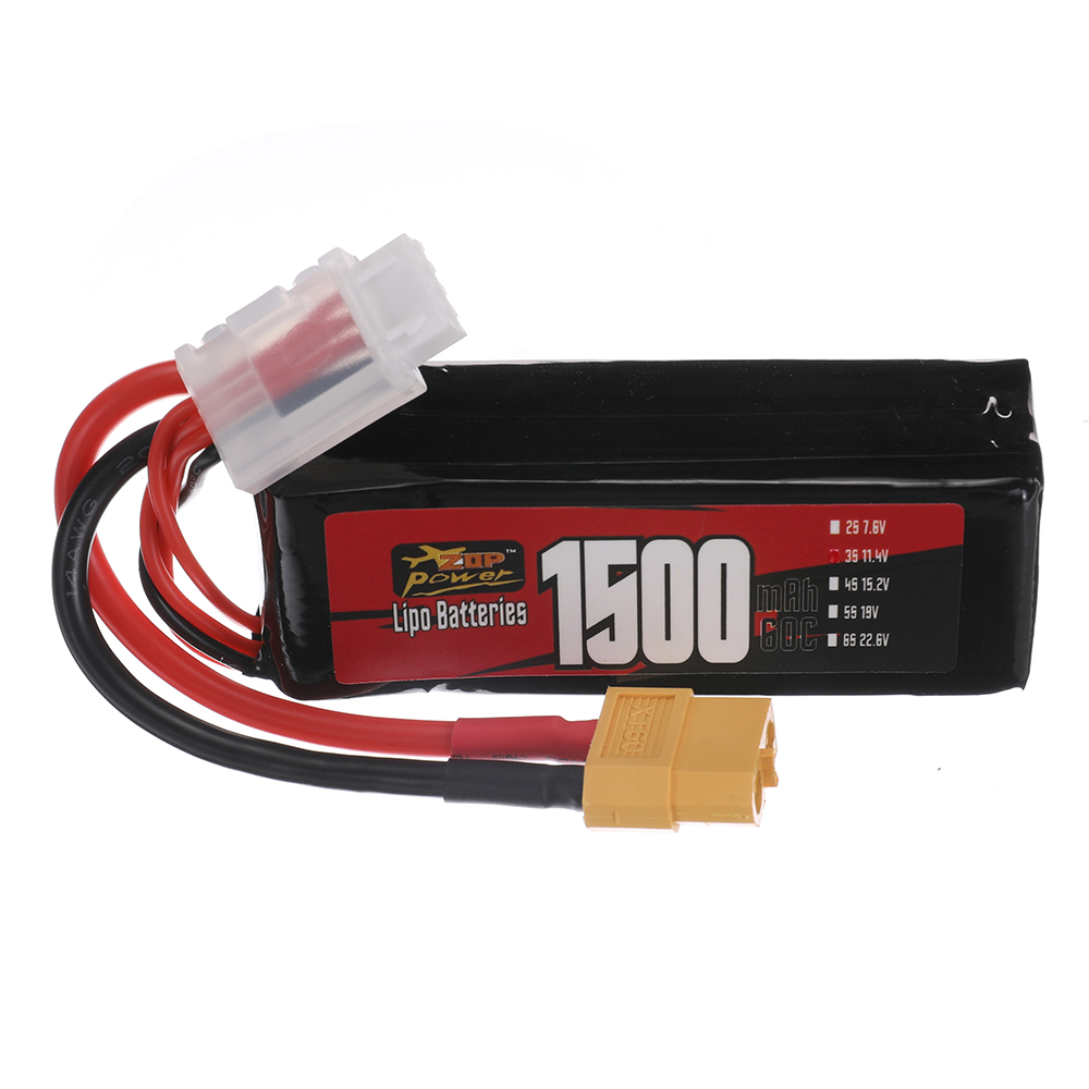 ZOPPower3S114V1500mAh60C171WhLiPoBatteryXT60PlugforRCDroneFPVRacing-1996275-1