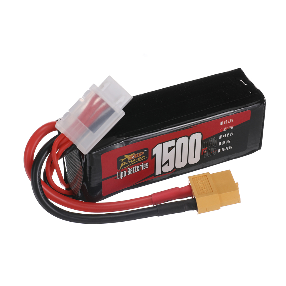 ZOPPower3S114V1500mAh60C171WhLiPoBatteryXT60PlugforRCDroneFPVRacing-1996275-2