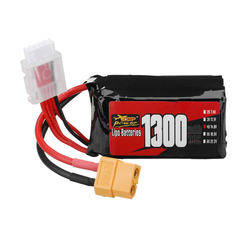ZOPPower4S148V1300mAh30C1924WhLiPoBatteryXT60PlugforRCDroneFPVRacing-1998002-1