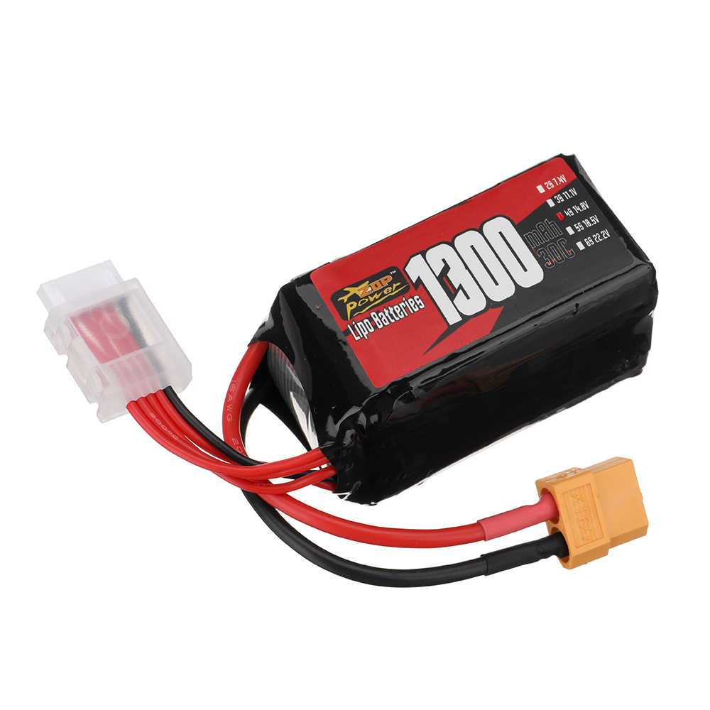 ZOPPower4S148V1300mAh30C1924WhLiPoBatteryXT60PlugforRCDroneFPVRacing-1998002-2