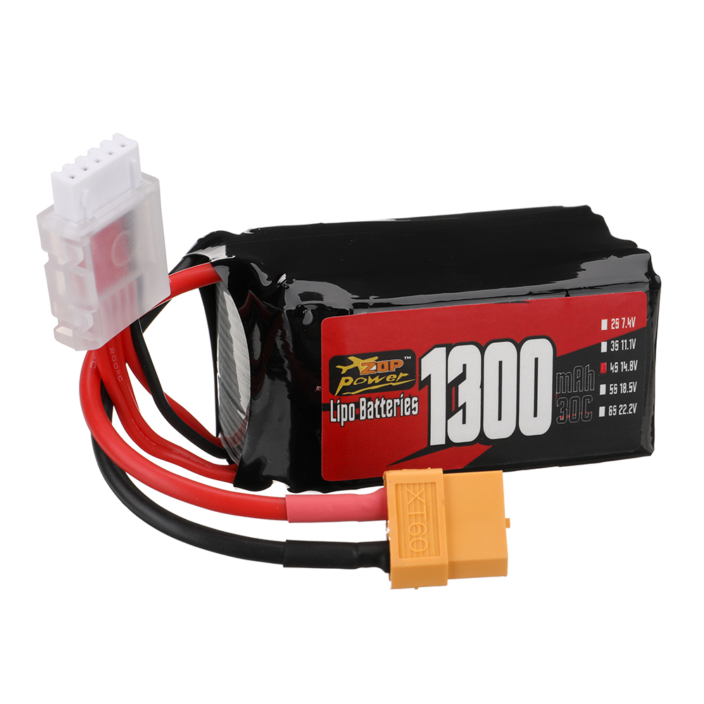 ZOPPower4S148V1300mAh30C1924WhLiPoBatteryXT60PlugforRCDroneFPVRacing-1998002-4
