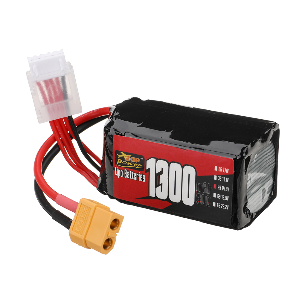 ZOPPower4S148V1300mAh30C1924WhLiPoBatteryXT60PlugforRCDroneFPVRacing-1998002-5
