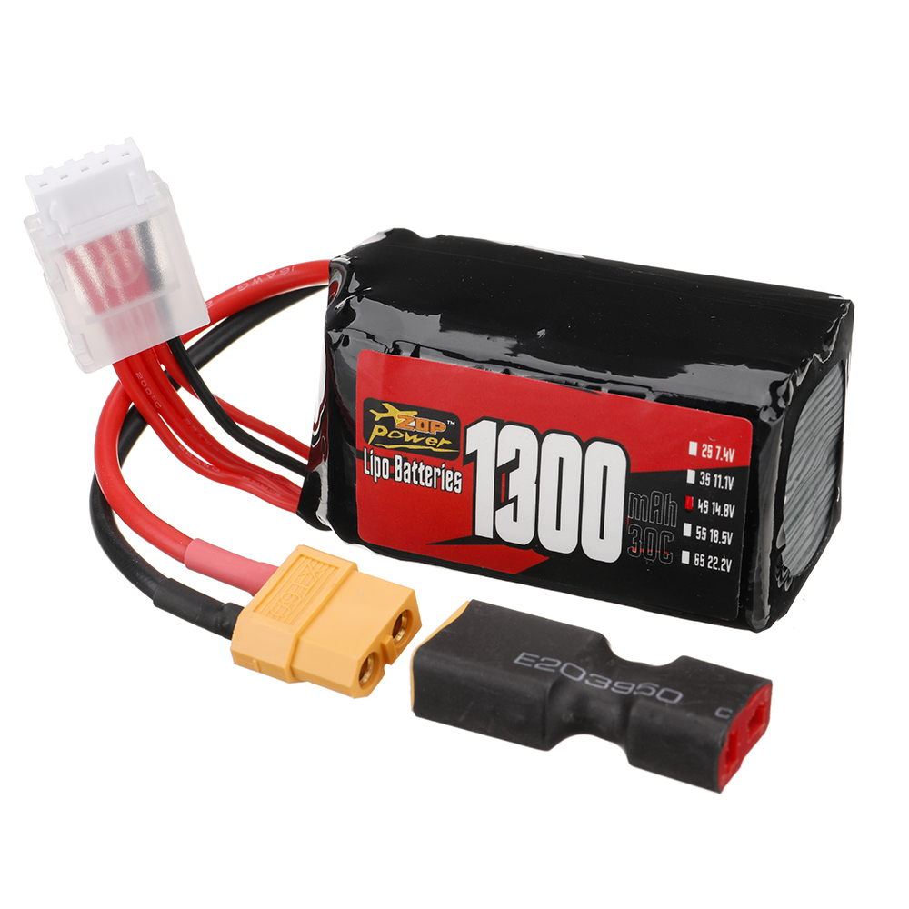 ZOPPower4S148V1300mAh30C1924WhLiPoBatteryXT60PlugforRCDroneFPVRacing-1998002-6