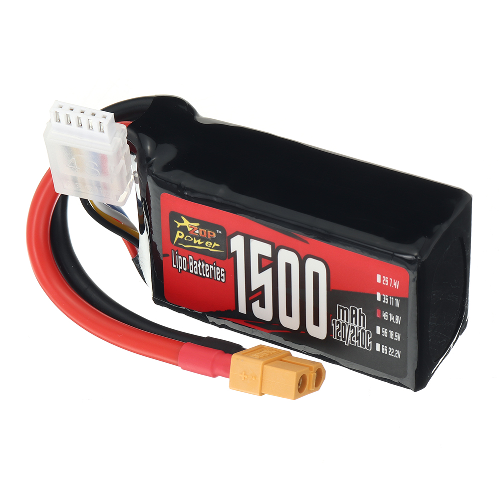 ZOPPower4S148V1500mAh120240C222WhLiPoBatteryXT60PlugforGeprcCinelog35150-220mm4Inch5InchFreestyleRCF-2002603-4