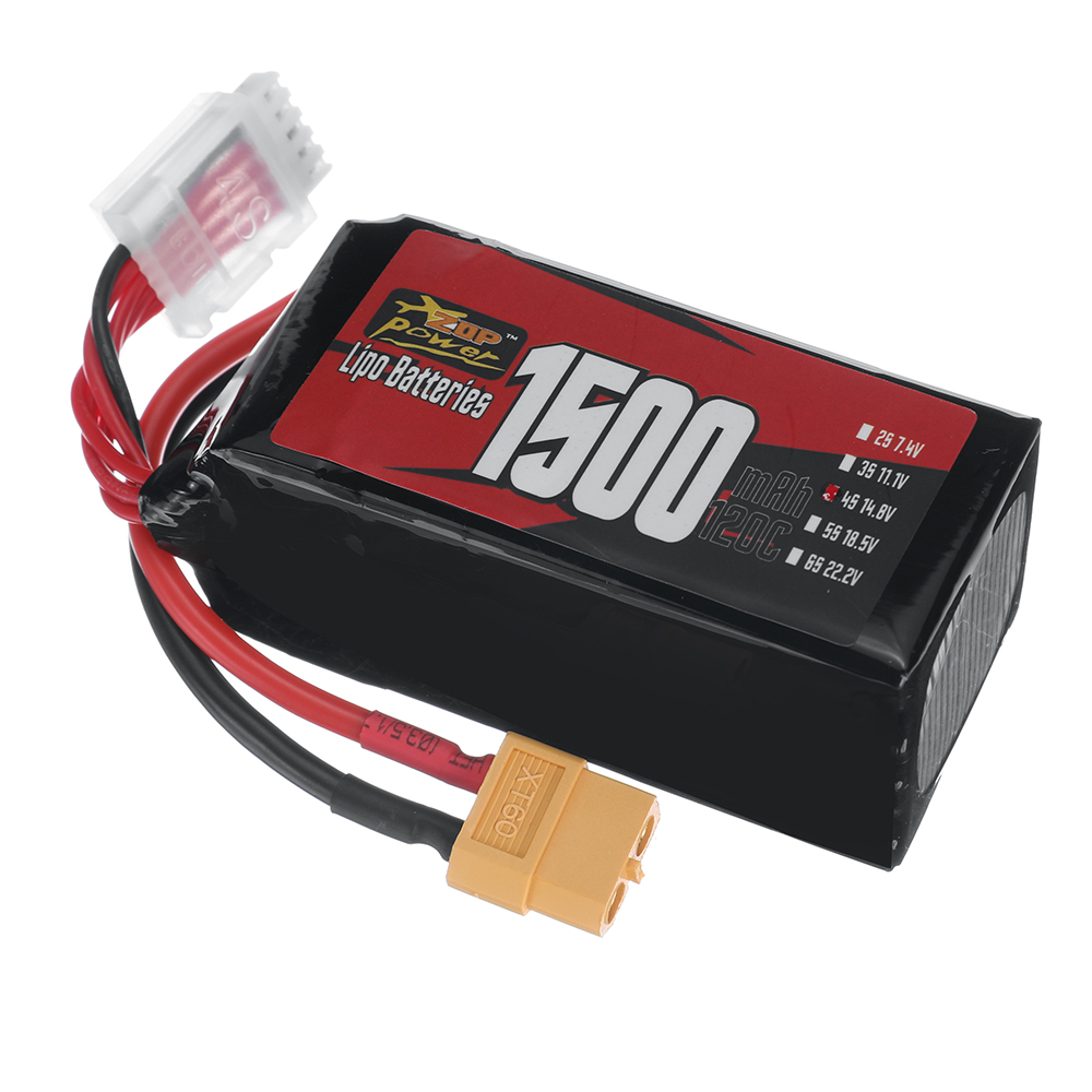 ZOPPower4S148V1500mAh120C222WhLiPoBatteryXT60PlugforRCDrone-1996284-2