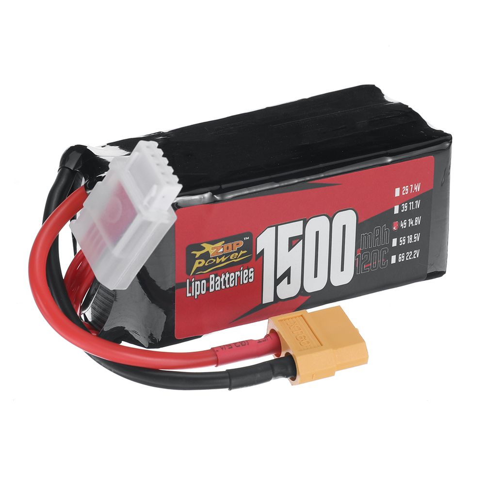 ZOPPower4S148V1500mAh120C222WhLiPoBatteryXT60PlugforRCDrone-1996284-4