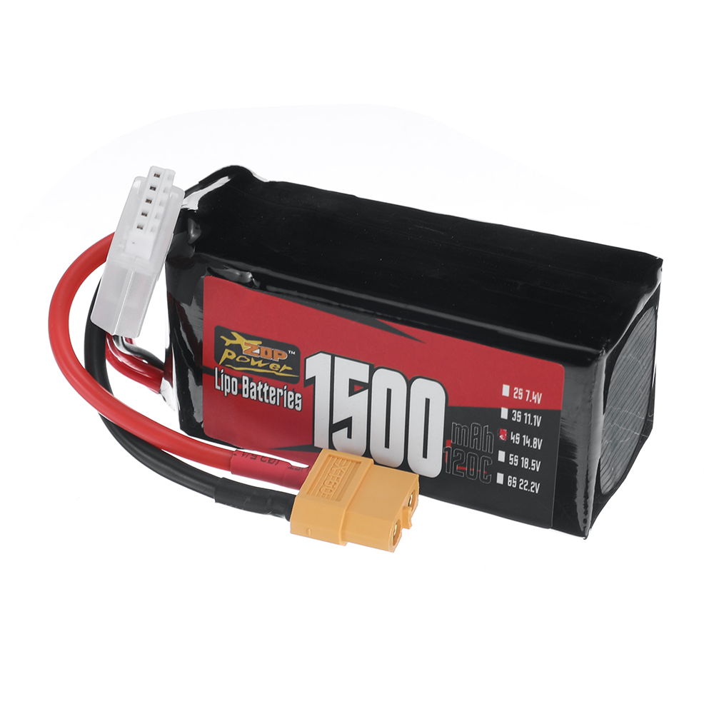 ZOPPower4S148V1500mAh120C222WhLiPoBatteryXT60PlugforRCDrone-1996284-5