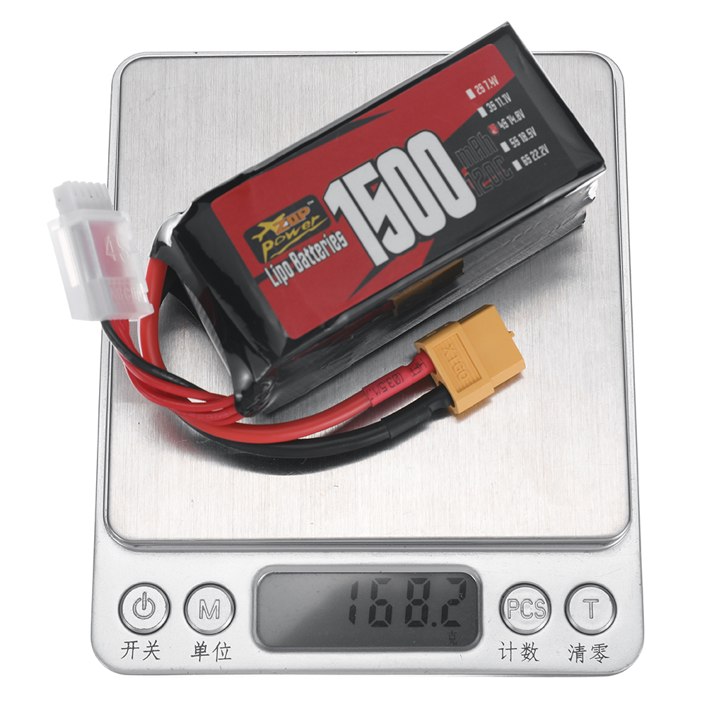 ZOPPower4S148V1500mAh120C222WhLiPoBatteryXT60PlugforRCDrone-1996284-10