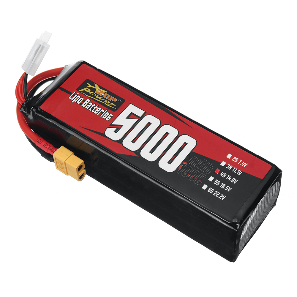 ZOPPower4S148V5000mAh100C74WhLiPoBatteryXT60PlugforRCCarFPVRacingDrone-1998006-2
