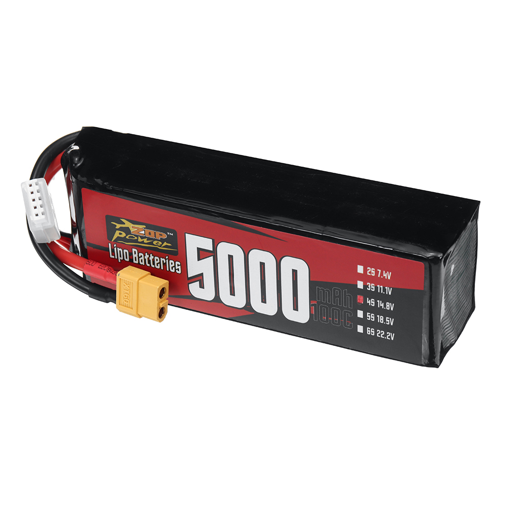 ZOPPower4S148V5000mAh100C74WhLiPoBatteryXT60PlugforRCCarFPVRacingDrone-1998006-5