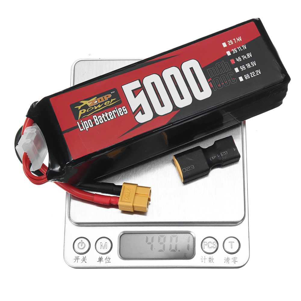 ZOPPower4S148V5000mAh100C74WhLiPoBatteryXT60PlugforRCCarFPVRacingDrone-1998006-9