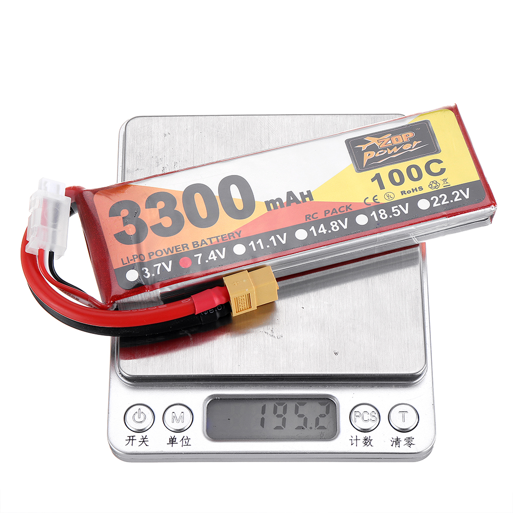 ZOPPower74V3300mAh100C2SLipoBatteryXT60PlugforRCRacingDrone-1681451-10