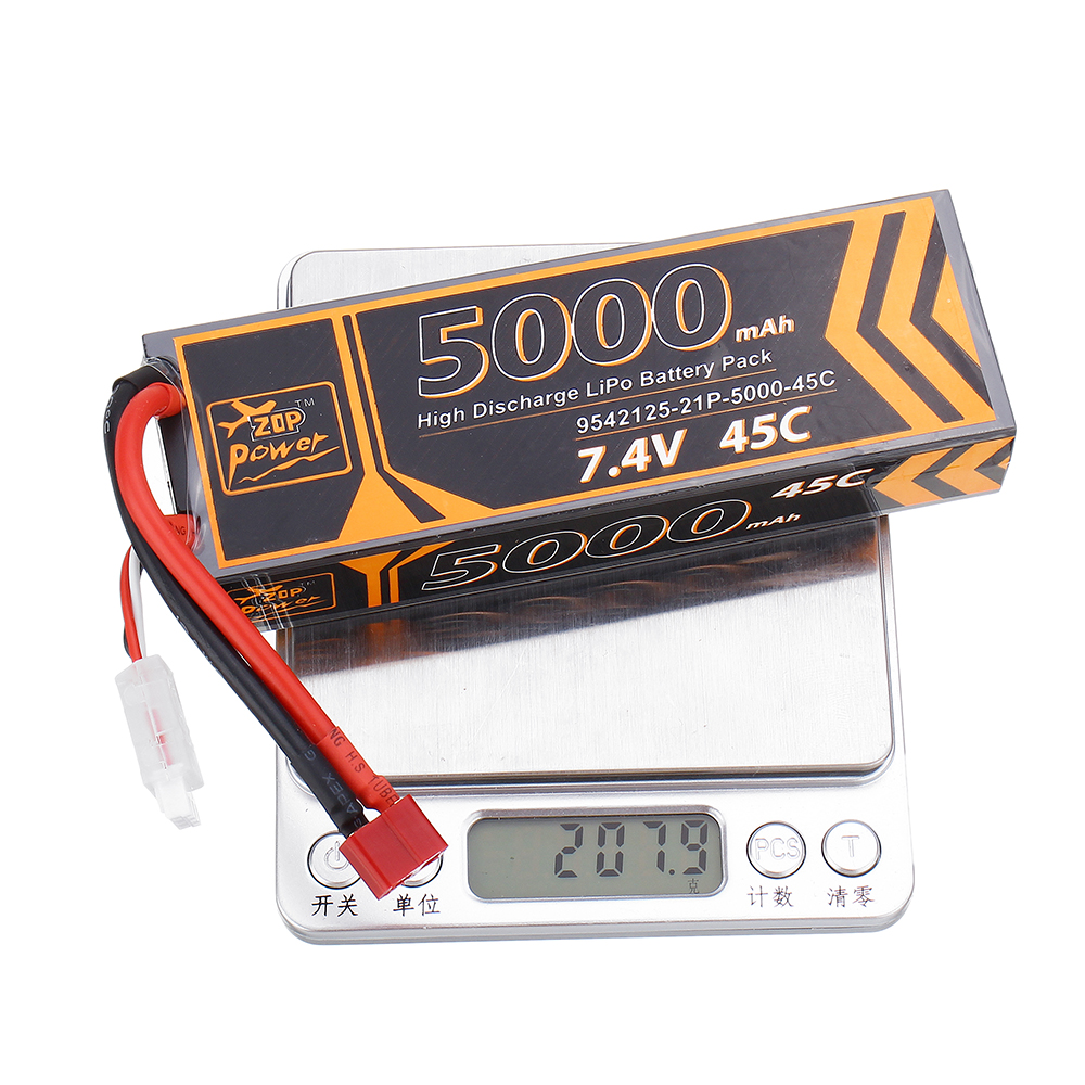 ZOPPower74V5000mAh45C2SLipoBatteryTPlugfor110RCRacingCar-1548936-7