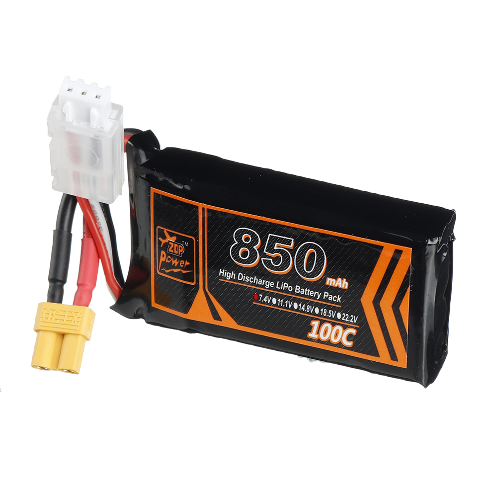 ZOPPower74V850mAh100C2SLipoBatteryXT30PlugforRCRacingDrone-1790271-2