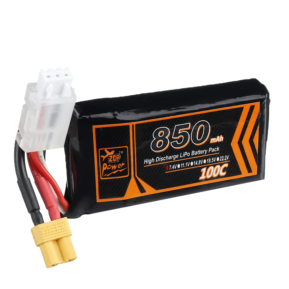 ZOPPower74V850mAh100C2SLipoBatteryXT30PlugforRCRacingDrone-1790271-3