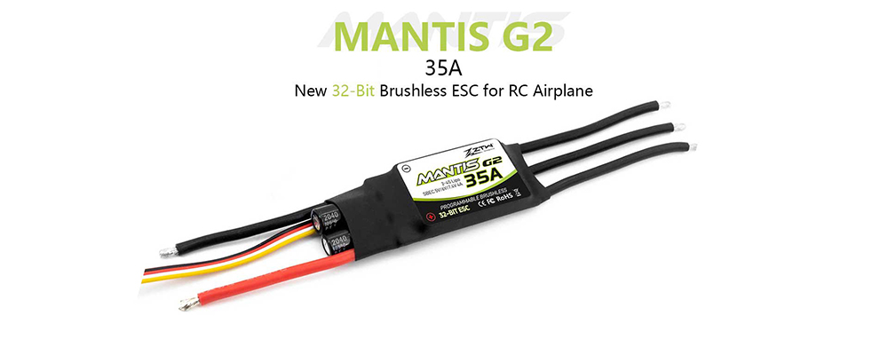 ZTWMantisG235ANew32-BitBrushlessESCWith5674VAdjustable4ABEC2-4SforRCAirplane-2000095-1