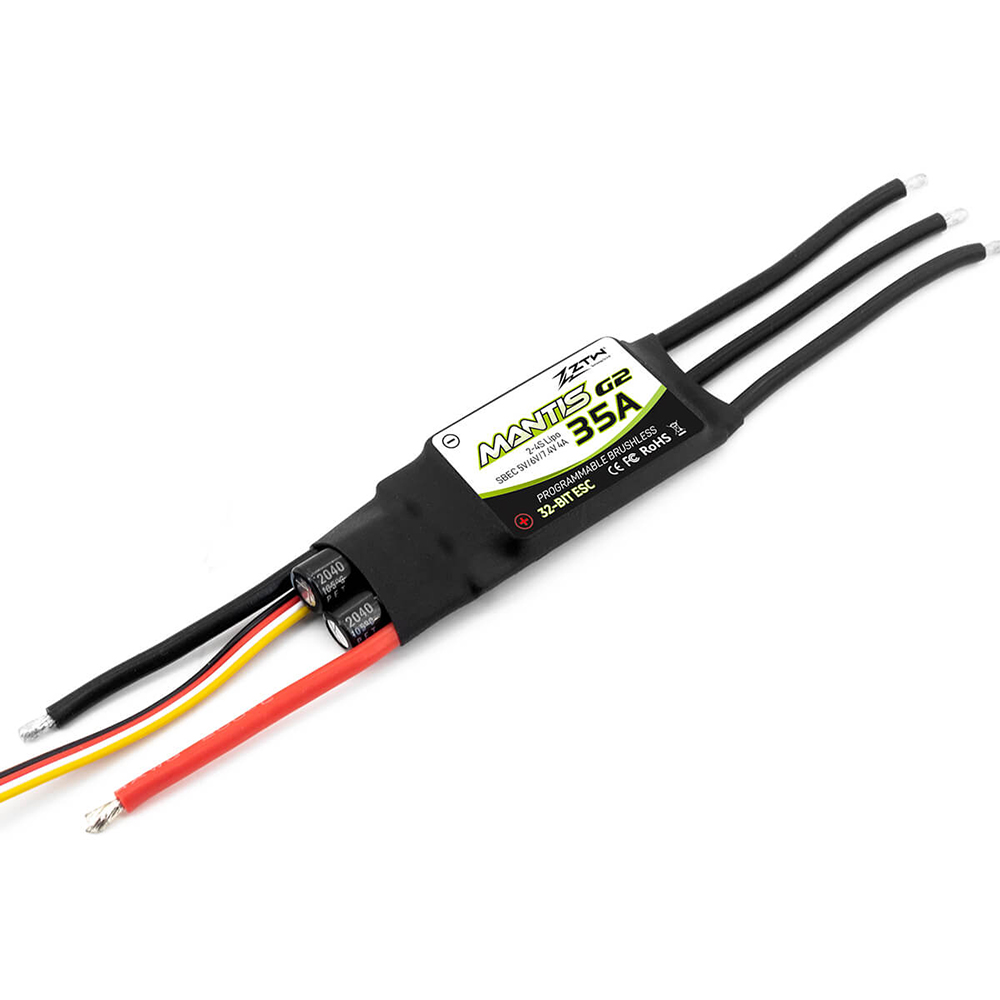 ZTWMantisG235ANew32-BitBrushlessESCWith5674VAdjustable4ABEC2-4SforRCAirplane-2000095-11