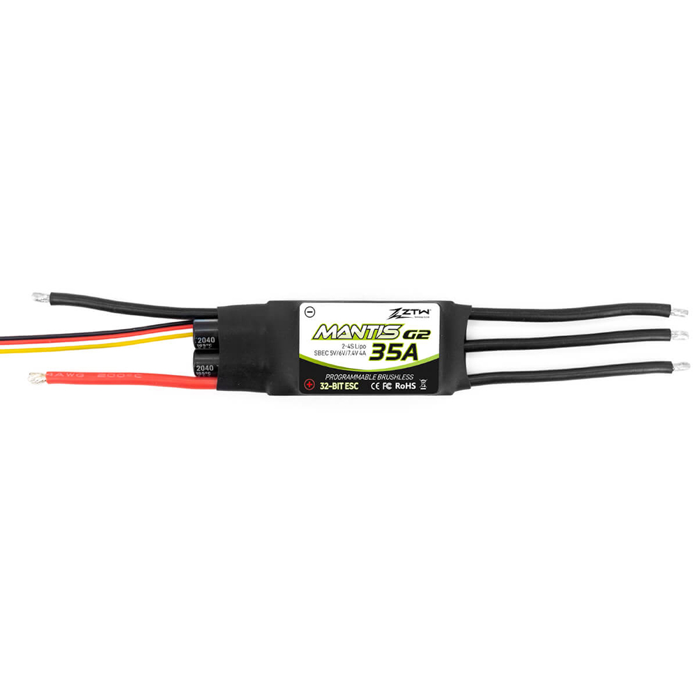 ZTWMantisG235ANew32-BitBrushlessESCWith5674VAdjustable4ABEC2-4SforRCAirplane-2000095-10