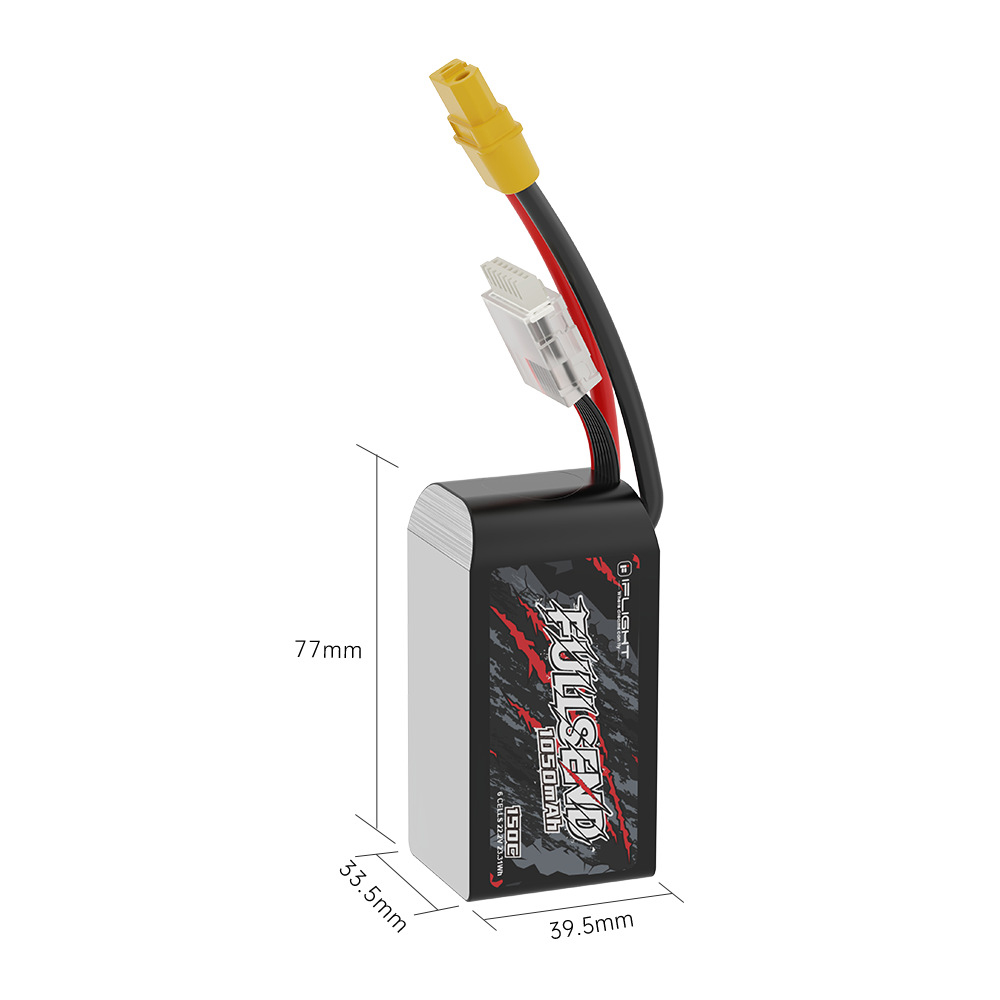 iFlightFullsend222V1050mAh150C6SLiPoBatteryXT60PlugforRCDrone-2009534-5
