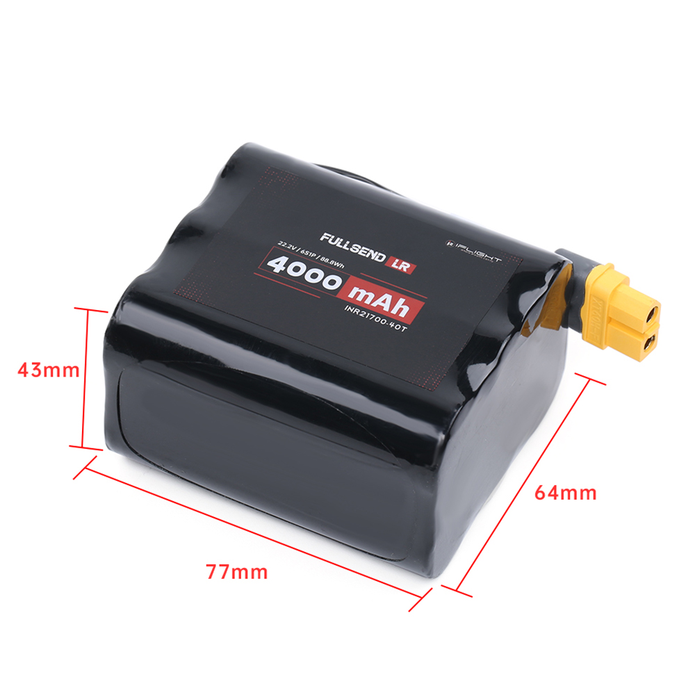 iFlightFullsendLRSeries4000mAh4S6S222V148VLiPoBatteryINR21700-40TXT60HPlugforRCDroneFPVRacing-1878301-3