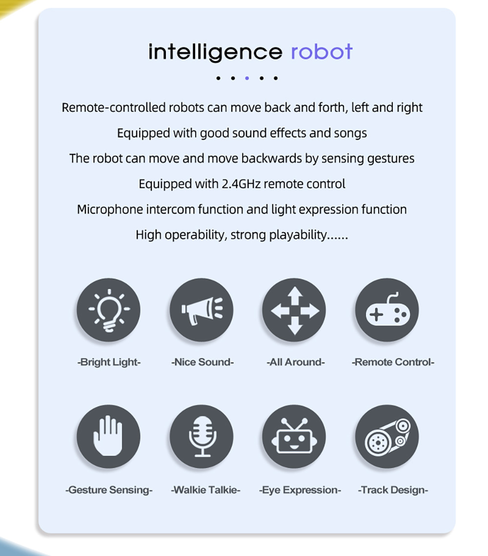 24GHzMiniRemoteControlProgrammingRobotMultifunctionalLEDLightsControlOmnidirectionalMarchingRobotToy-2014566-2