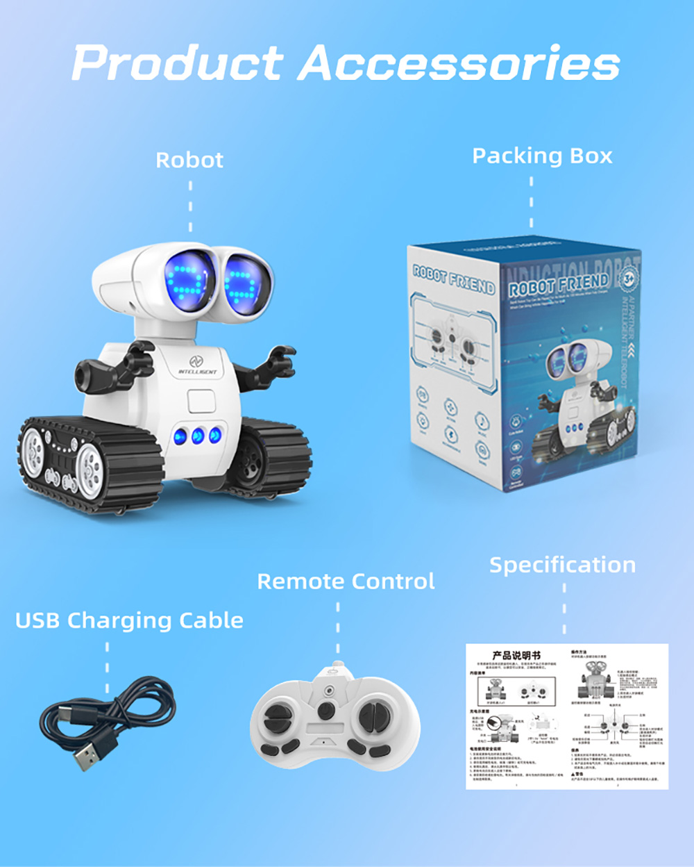 24GHzMiniRemoteControlProgrammingRobotMultifunctionalLEDLightsControlOmnidirectionalMarchingRobotToy-2014566-27