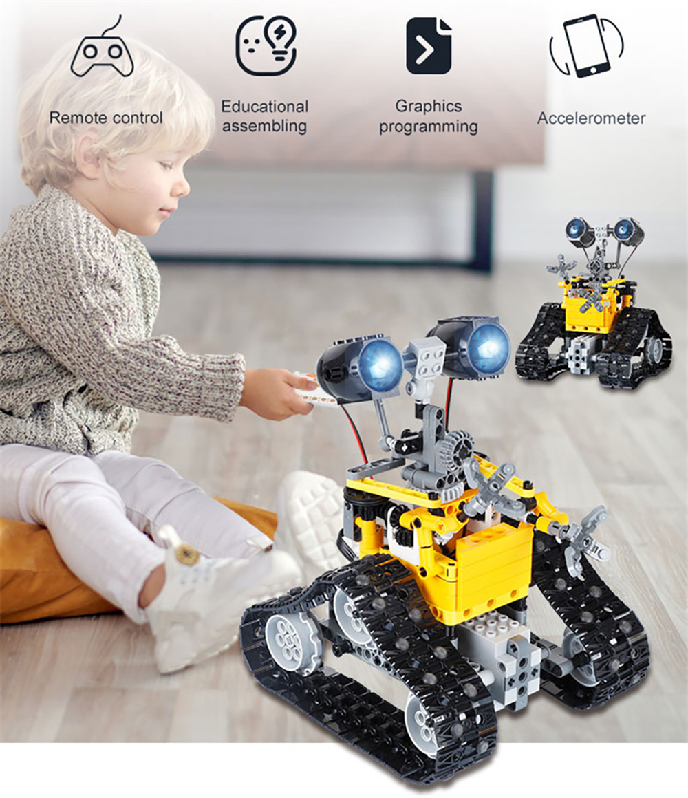 395PCS24GHzRemoteControlAssemblyRobotBuildingBlocksSetEducationalIntelligentCrawlerCarToysforChildre-2008394-2