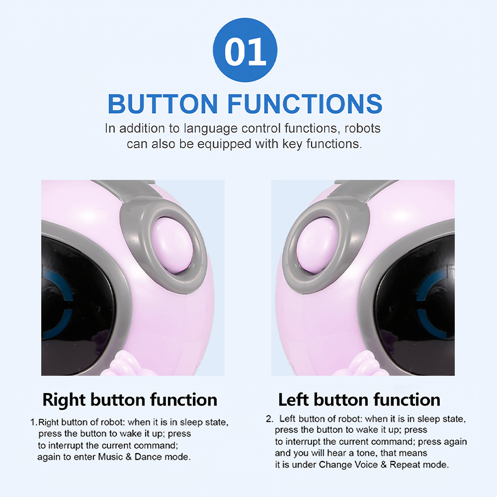 JIABAILE939APocketRobotIntelligentRobotSpeechRecognitionVariableToneLearningTongueMultifunctionalChi-1976349-9