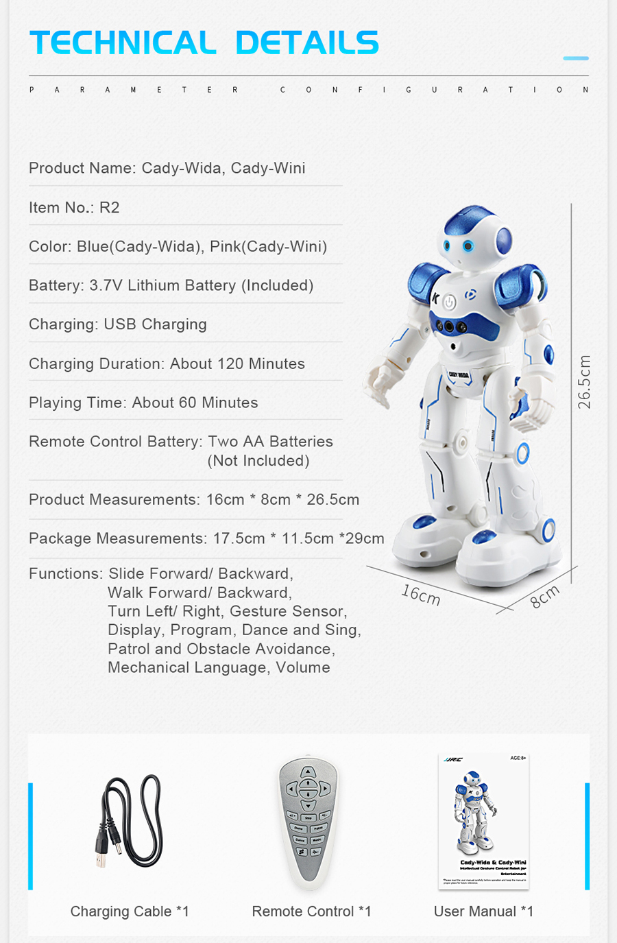 JJRCR2R2SCadyUSBChargingDancingGestureControlRobotToy-1949254-12