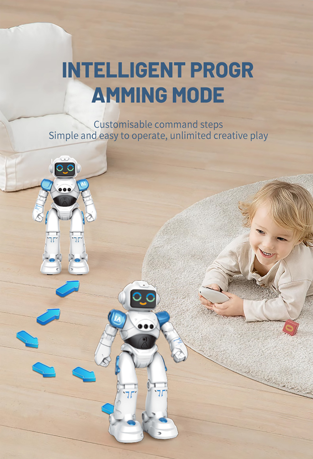 RCSmartRobotToyWalkingSingingDancingActionFigureEmotionDialogueRemoteControlRobotToyElectronicIntera-1999809-5